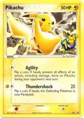 Pikachu 012 10th Anniversary Non-Holo Promo - Journey Across America Tour